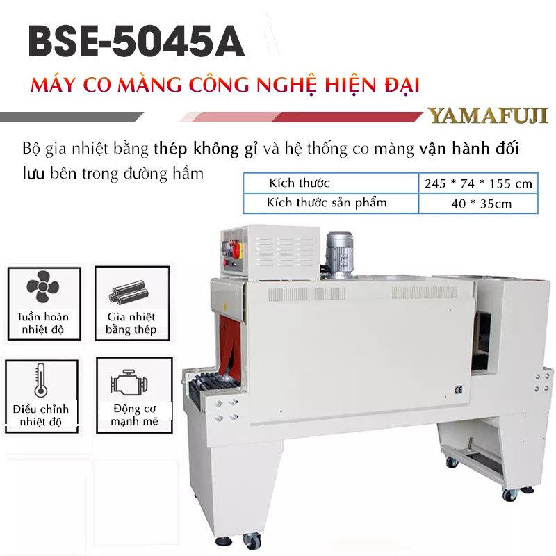 ưu điểm nổi bật máy co màng Yamafuji BSE-5045
