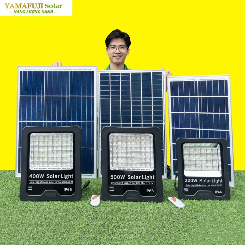 Photo 1 Đèn năng lượng mặt trời Yamafuji Solar SFL02-400W