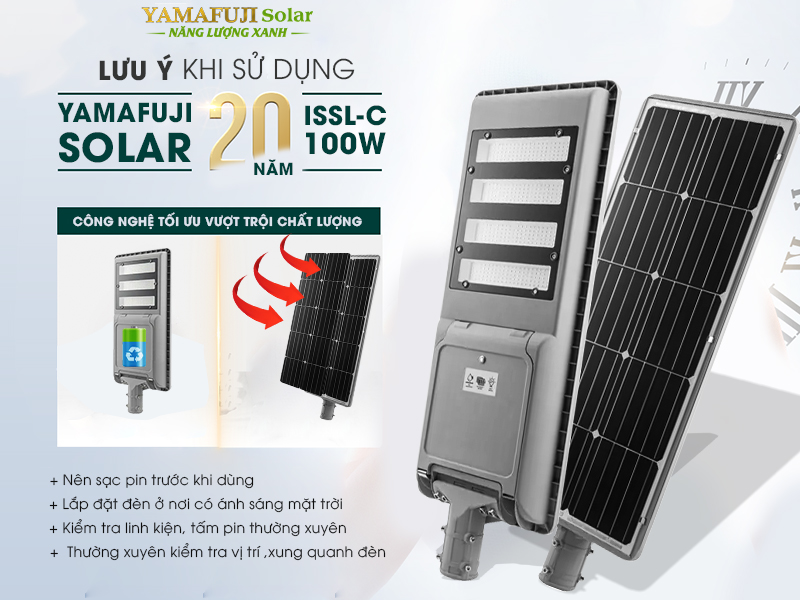 Đèn năng lượng mặt trời Yamafuji  ISSL-C-100W
