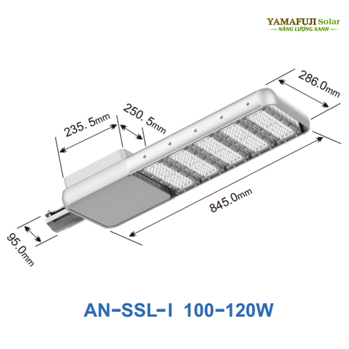 kích thước Đèn năng lượng mặt trời Yamafujisolar SSL-I 100W