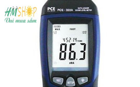 Máy đo độ ồn PCE-322A có màn hình LCD rõ ràng