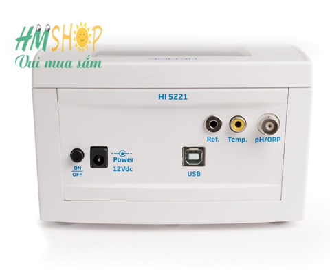 mặt sau Máy Đo pH/ORP Để Bàn Hanna HI5221-02
