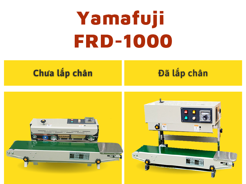 máy hàn miệng túi liên tục Yamafuji FRD-1000 chưa lắp chân