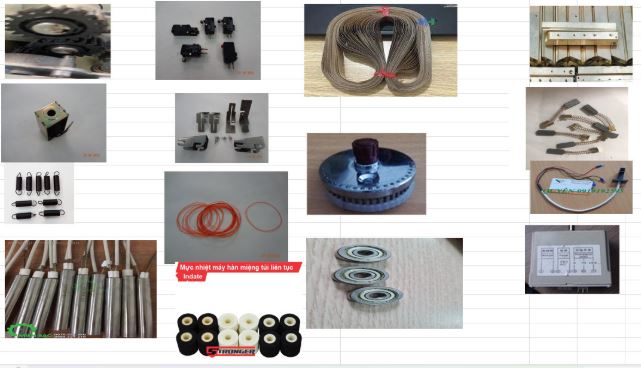 Phụ kiện máy hàn miệng túi