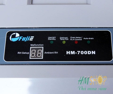 Máy hút ẩm công nghiệp FujiE HM-700DN màn hình điều khiển