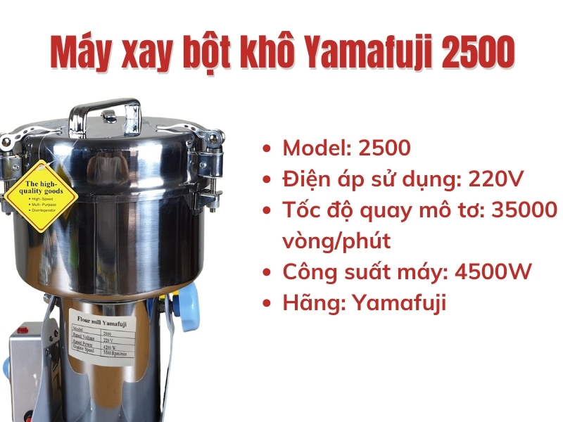  Máy xay bột khô Yamafuji 2500 