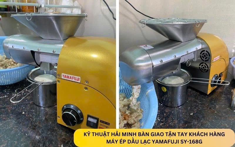 máy ép dầu lạc Yamafuji SY-168