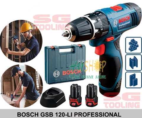 Máy Bosch GSB 120-LI 12V với ứng dụng đa dạng