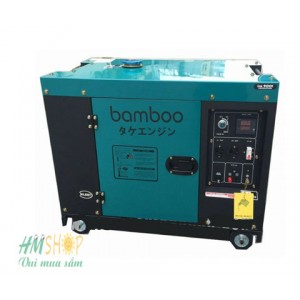 Máy phát điện Bamboo BMB8800EAT 6.5KW, chạy dầu, có tủ ATS, chống ồn