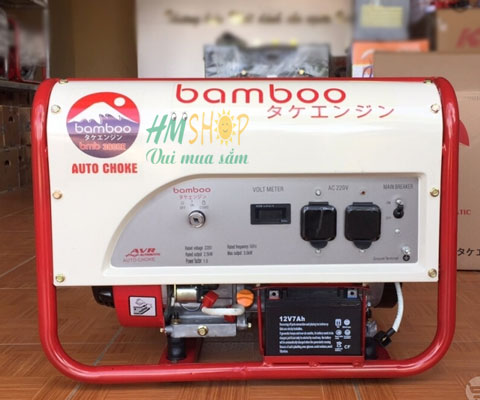 Máy phát điện chạy xăng  Bamboo BmB3800E 2.8kw giá rẻ