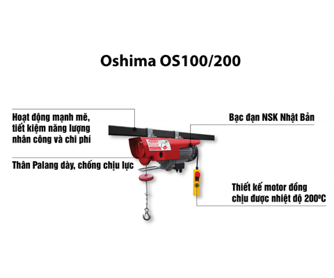 Tời điện Oshima OS 100/200