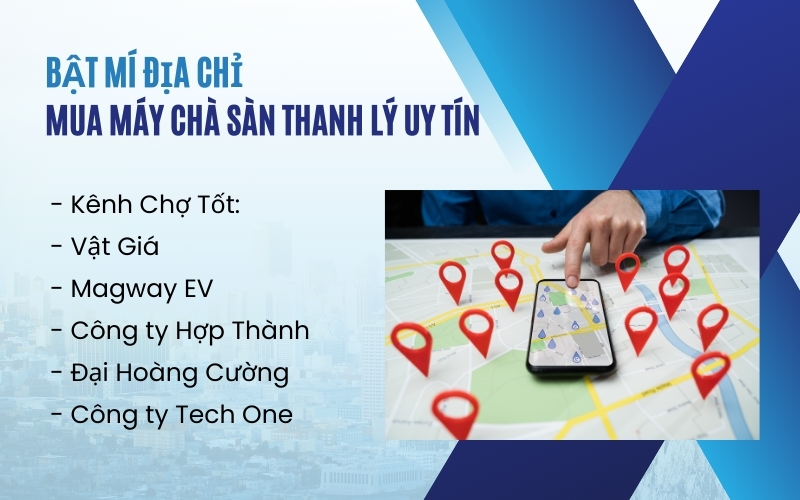 Bật mí địa chỉ mua máy chà sàn thanh lý uy tín