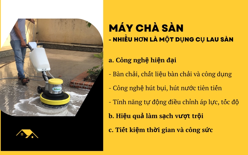 Máy chà sàn - Nhiều hơn là một dụng cụ lau sàn