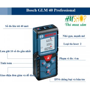 Máy đo khoảng cách laser Bosch GLM 40