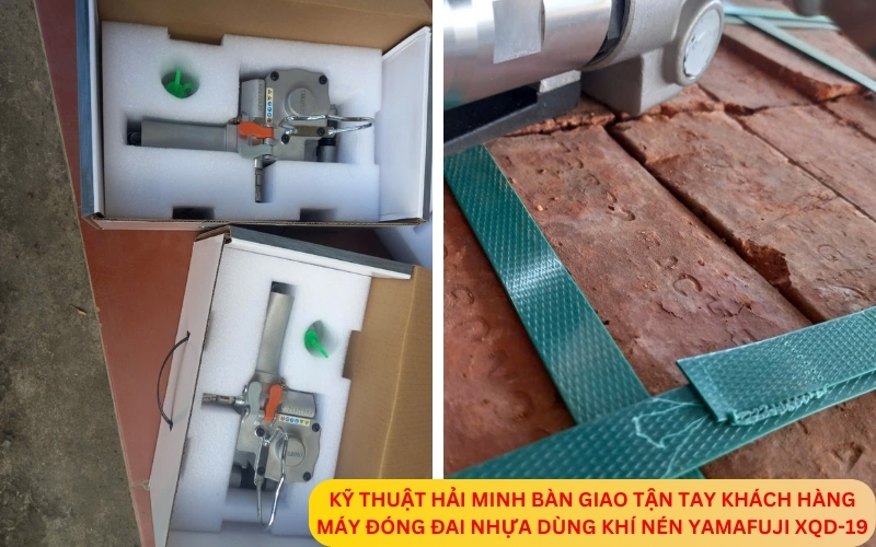 Máy đóng đai nhựa dùng khí nén Yamafuji XQD-19