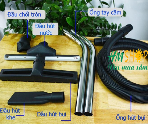 phụ kiện kèm theo Máy hút bụi HiClean HC30