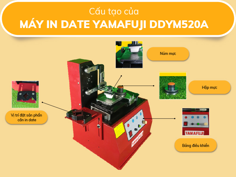 Cấu tạo máy in date Yamafuji DDYM520A