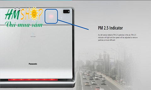 máy lọc không khí Panasonic F-PXL45A báo đèn đỏ ô nhiễm