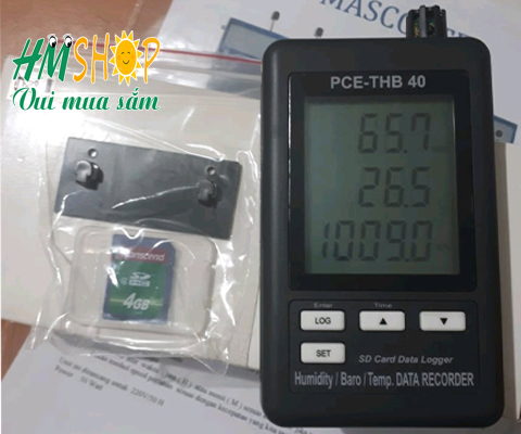 Máy đo nhiệt độ độ ẩm, áp suất có lưu dữ liệu PCE-THB 40 chất lượng giá rẻ
