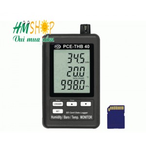 Máy đo nhiệt độ/độ ẩm, áp suất có lưu dữ liệu PCE-THB 40