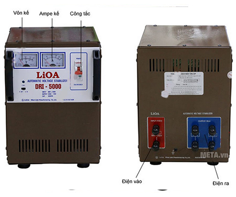 Ổn áp Lioa DRI 5000 II tiện lợi sử dụng