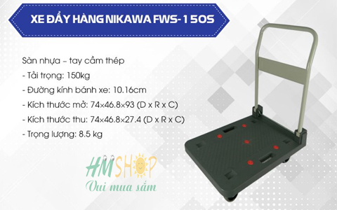 Xe đẩy hàng Nikawa FWS-150S chi tiết