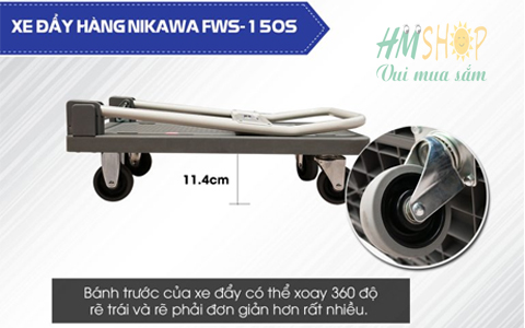 Xe đẩy hàng Nikawa FWS-150S gầm xe