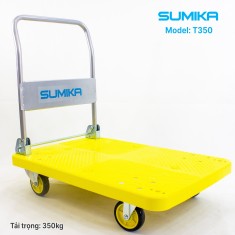 Xe đẩy hàng sàn nhựa SUMIKA T350, tải trọng 350kg